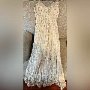 Elegant Cream Maxi Dress